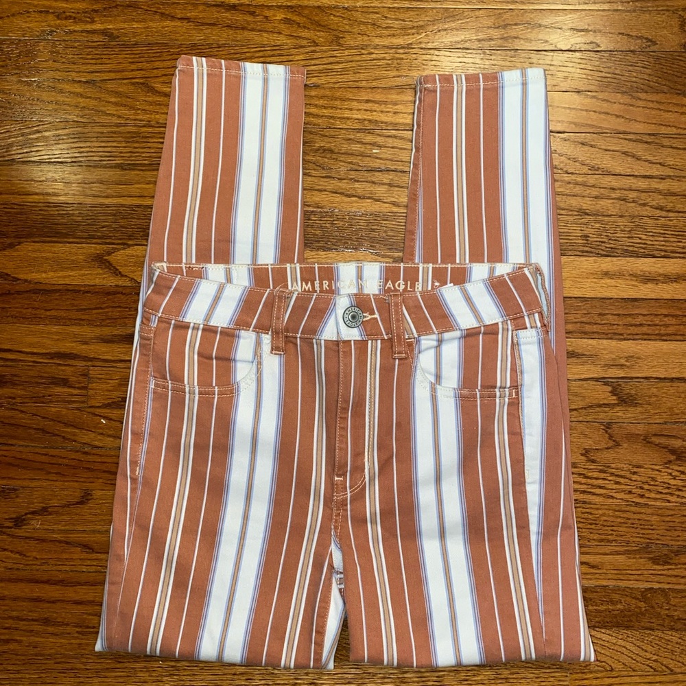 American Eagle Hi-Striped Jeggings